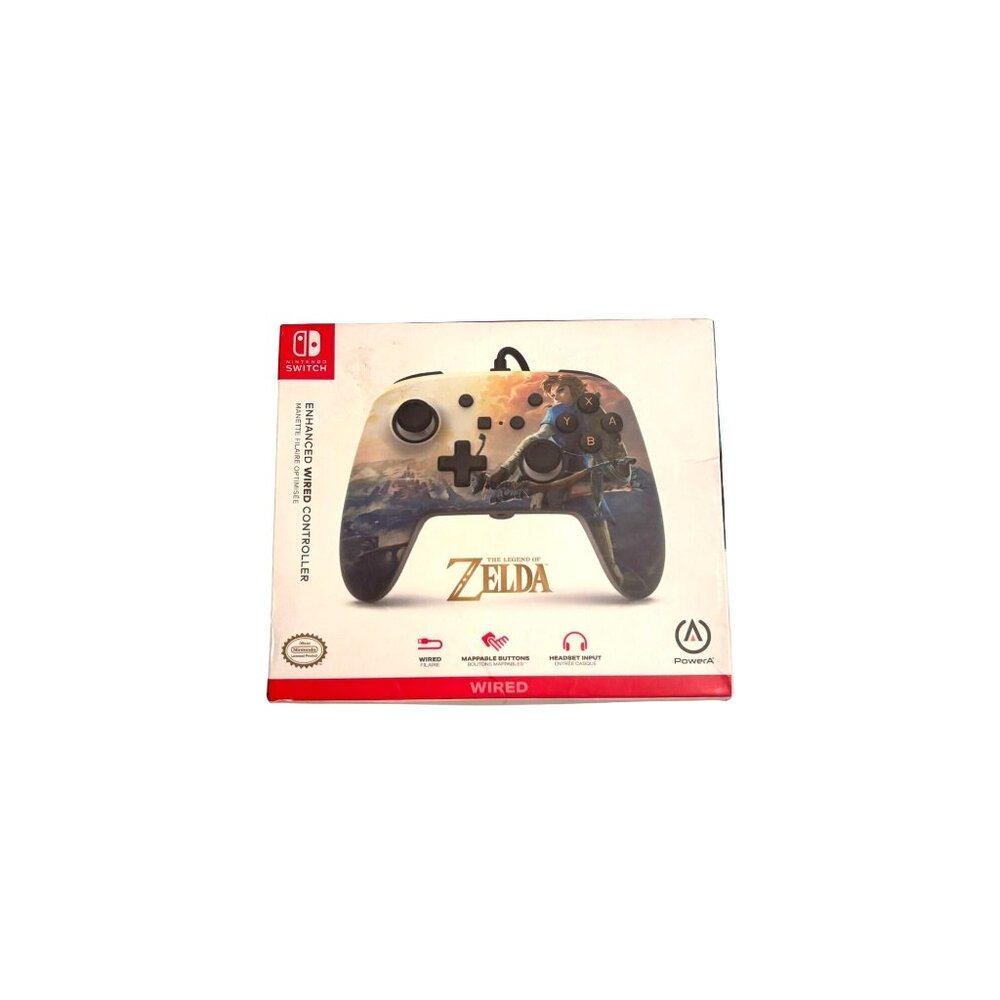 ORIGINAL SEALED BOX Nintendo Switch Enhanced Wired Controller Zelda Themed 10 Ft